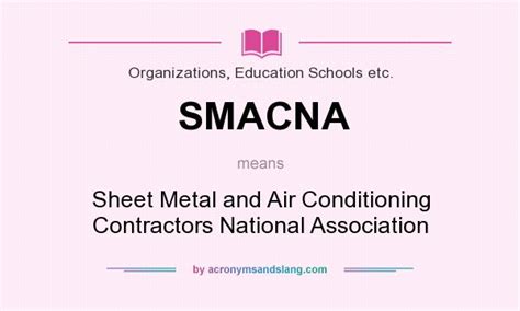 national sheet metal llc|what does smacna stand for.